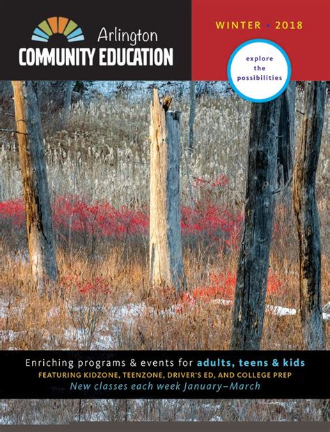 Arlington Community Education Winter Catalog Is Waiting For You