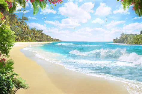 Paradise View High Quality Wall Murals With Free Shipping Photowall