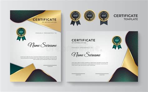 Certificate Of Achievement Templates With Elements Of Luxury Gold