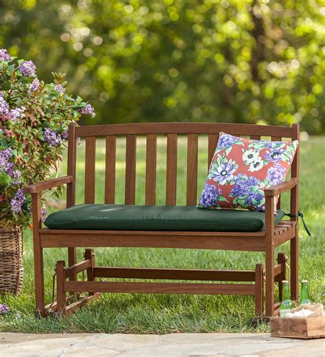 Lancaster, pa outdoor furniture stores. Eucalyptus Wood Love Seat Glider, Lancaster Outdoor ...