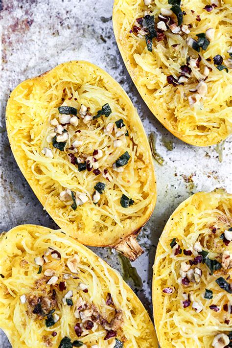 Roasted Spaghetti Squash With Browned Butter Floating Kitchen