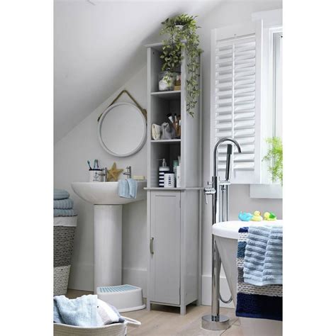 Shop online for bathroom cabinets at amazon.ae. Buy Argos Home Tongue & Groove Tallboy - Grey ...