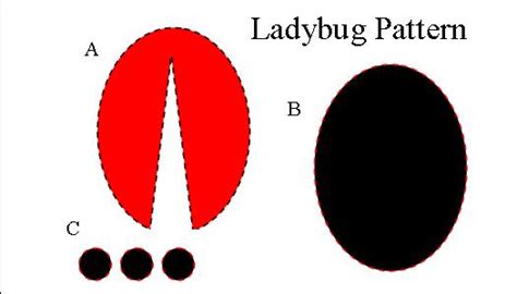 These printable ladybug cut outs are colored black and red. Caixa de Joaninha - Fazendo a Minha Festa