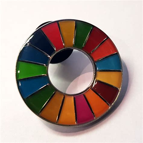 Pcs Enamal 17 Colors Sustainable Development Goals Brooch United