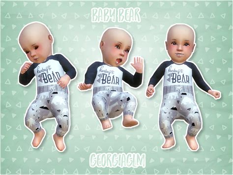 ⏩ Baby Bear ⏪ ⏩ This Is My First Custom Content For Sims 4 And Of