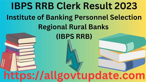 Ibps Rrb Clerk Result 2023 Cut Off Marks And Merit List Pdf