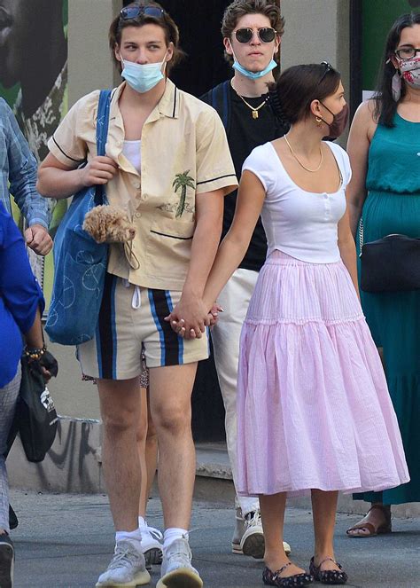 Millie Bobby Brown In A White Blouse Was Seen Out With Her Boyfriend