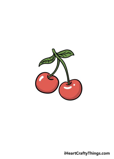 Cherry Drawing How To Draw A Cherry Step By Step