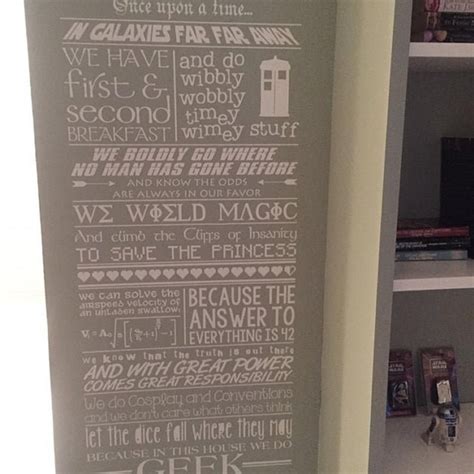 In This House We Do Geek Wall Decal Star Wars Lovers Dr Who Etsy