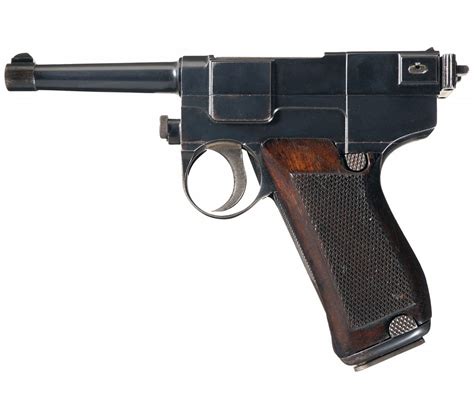 Italian Glisenti Model 1910 Semi Automatic Pistol With Extra Magazine