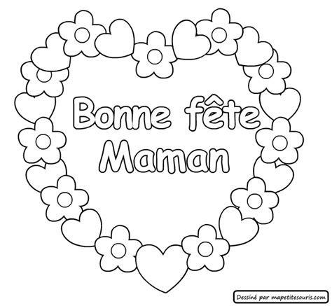 Coloriage204 coloriage de fete des mere