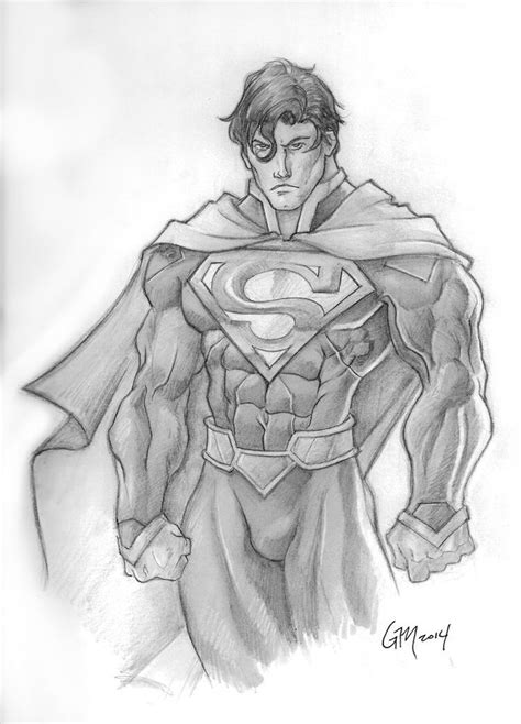 New 52 Superman By Gavinmichelli On Deviantart Ironman Sketch