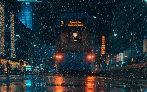 Maybe you would like to learn more about one of these? Download wallpaper 1920x1200 rain, transport, city ...