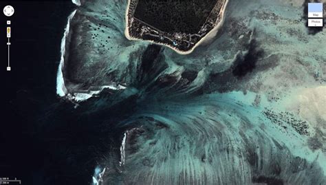 Unique Places Aerial Illusion Of An Underwater Waterfall