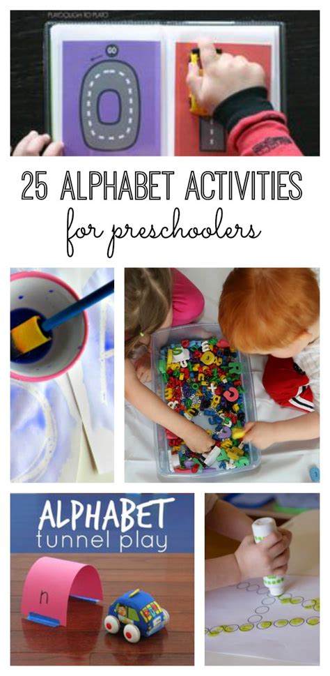 25 Alphabet Activities For Preschoolers