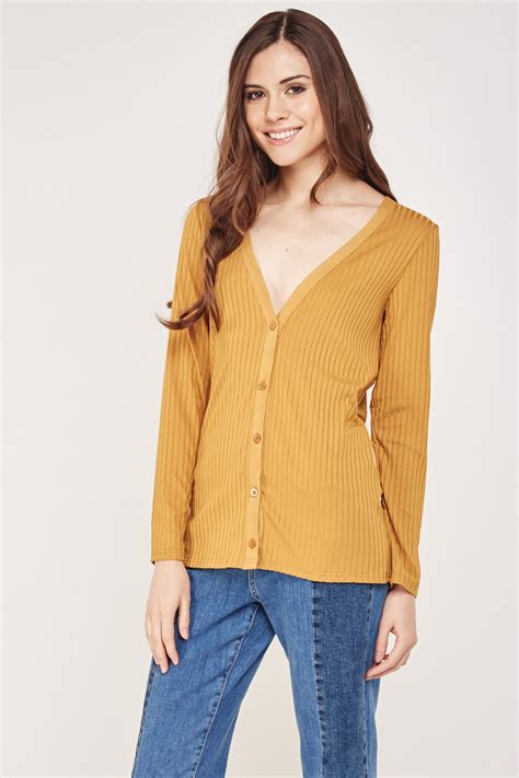 Check spelling or type a new query. Button Front Ribbed Cardigan - Just $3