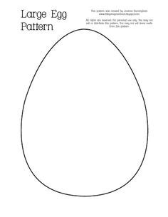 You can color them, paint them, sew them, hang them and much much more. Printable full page large egg pattern. Use the pattern for crafts, creating stencils ...