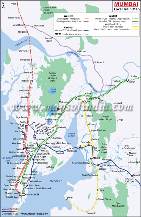 Mumbai Local Train Route Map Map Of The World