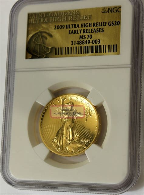 2009 Ultra High Relief 20 Double Eagle Mmix Gold Coin