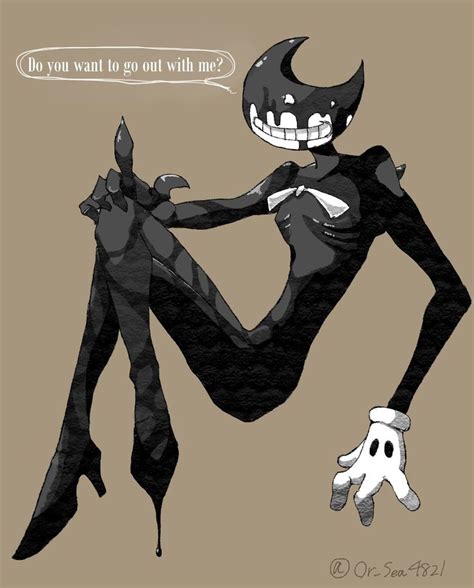 Twitter | Bendy, the ink machine, Drawings, Alice angel