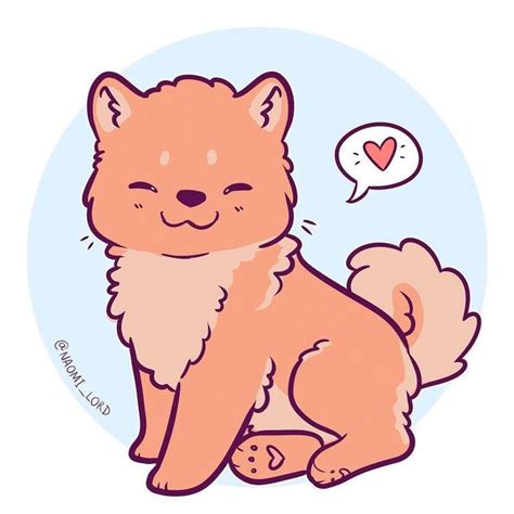 A Drawing Of A Small Dog With A Thought Bubble Above Its Head Sitting
