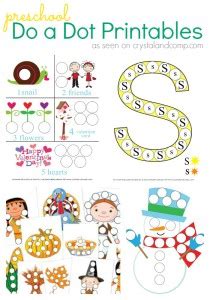 Free preschool worksheets 3 year old preschoolers will love! Friday Freebie: Do a Dot Printables
