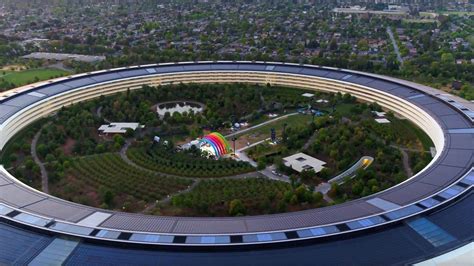 Apple Park Drone Video Shows Mystery Stage 9to5mac