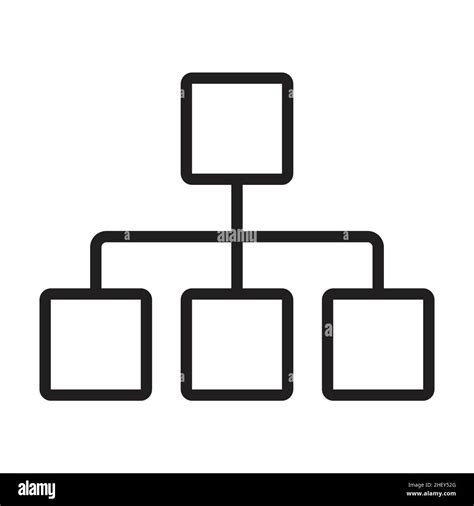 Organization Hierarchy Chart Icon Vector Project Management Project