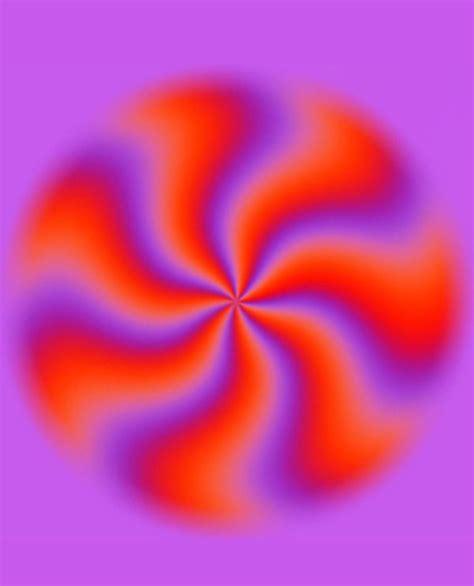 Orange Spinning Optical Illusion