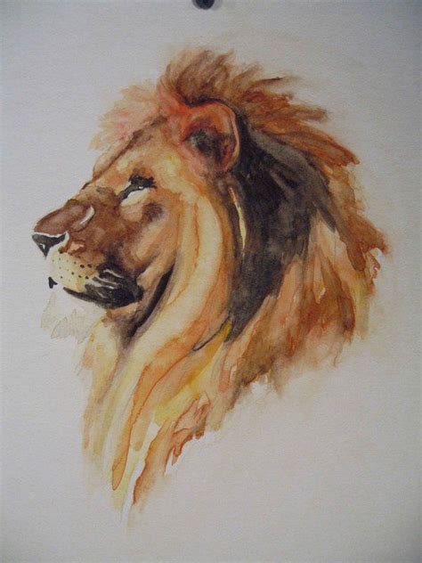 Lion Tattoos And Body Art And Sketches On Pinterest Watercolor Lion