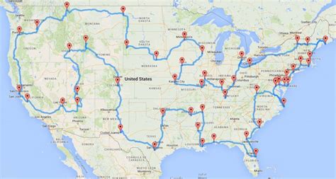 These Maps Show The Optimal Road Trips Across Every State In The Contiguous Us Road Trip Fun