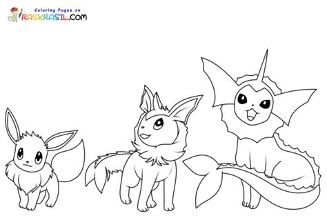 Kolorowanki Eevee Darmowe Malowanki Do Wydruku