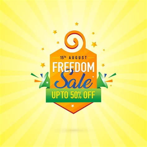 Premium Vector | 15th Freedom Sale on Independence Day of India, Logo