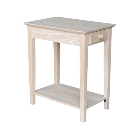 Narrow end table for small spaces. International Concepts Narrow End Table - Walmart.com ...