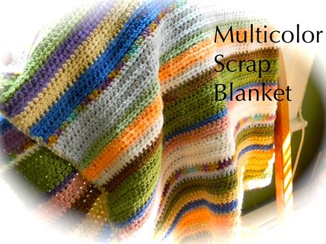 Home Cooked And Handmade Multicolor Crochet Scrap Blanket