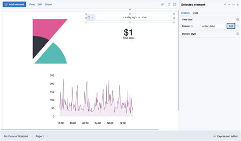 Tutorial Create A Workpad For Monitoring Sales Kibana Guide 7x