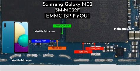 Samsung Galaxy M SM M F ISP EMMC PinOUT Test Point