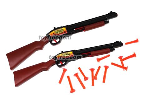 2x Dart Gun Vintage Toy Pump Guns Suction Cup Soft Safety Bullets Cap