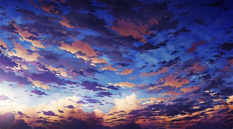 Anime Landscape Sky Anime Background