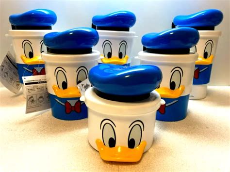 Japan Tokyo Disney Resort Popcorn Bucket Donald Duck Happy Birthday