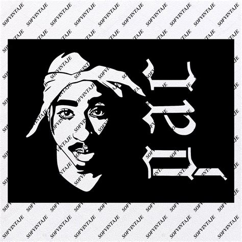 Tupac Shakur 2pac Svg File Tupac Shakur Svg Design Clipart