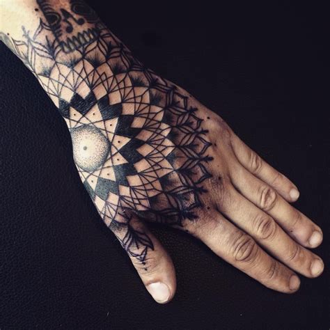 Simple Mandala Hand Tattoo Designs For Men Viraltattoo