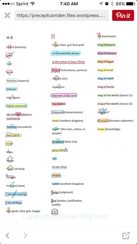 H K Bible Symbols Inductive Bible Study Christian Bible Study Bible