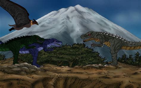Sharptooth Chomper And Pertie Vs Red Claw By Supergodzillajulian1 On