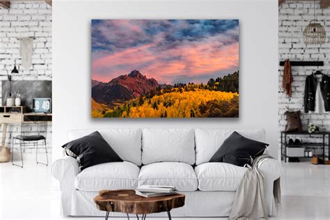 Mount Sneffels Colorado Sunset Fall Color Fine Art Print Photos By