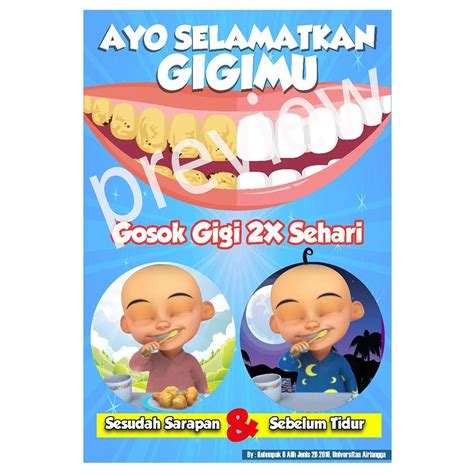 50 contoh poster dan slogan bertema lingkungan menarik. Poster Ayo Selamatkan Gigimu - Custom framed poster ...