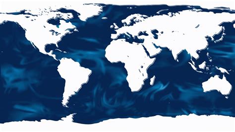 World Map Animation With Flowing Oceans Stock Motion Graphics Sbv