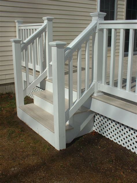 Includes all brackets and hardware and is easy to install. Vinyl & Aluminum Railing - South Camden Iron Works