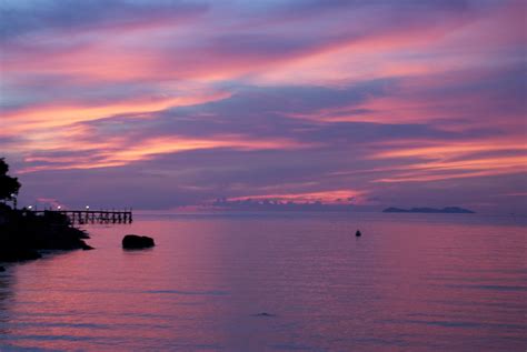 Free Download Pink Sunset On The Island Of Koh Kood Thailand Wallpapers