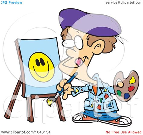 Royalty Free Rf Clip Art Illustration Of A Cartoon Boy